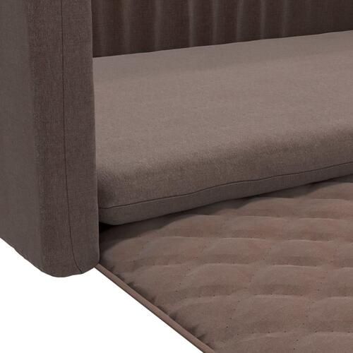Hundepude til bagagerum 70x45 cm linnedlook brun