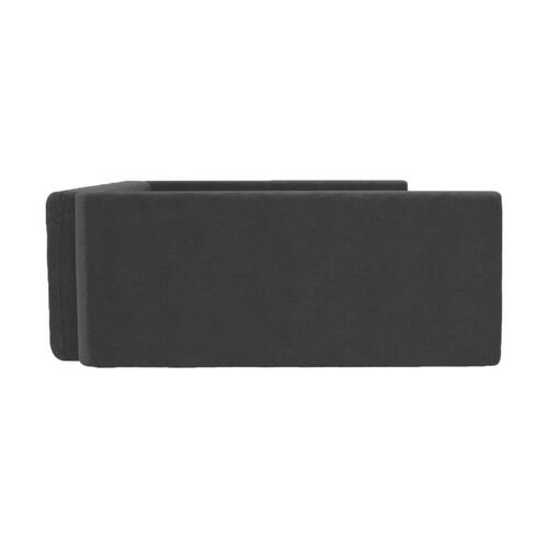 Hundepude til bagagerum 70x45 cm linnedlook sort