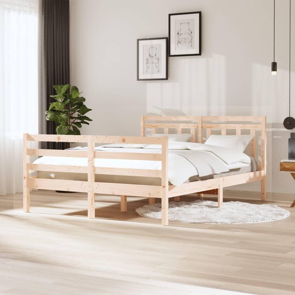 Sengeramme 140x200 cm massivt træ