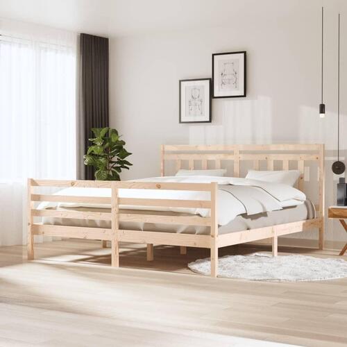 Sengeramme 180x200 cm Super King massivt træ