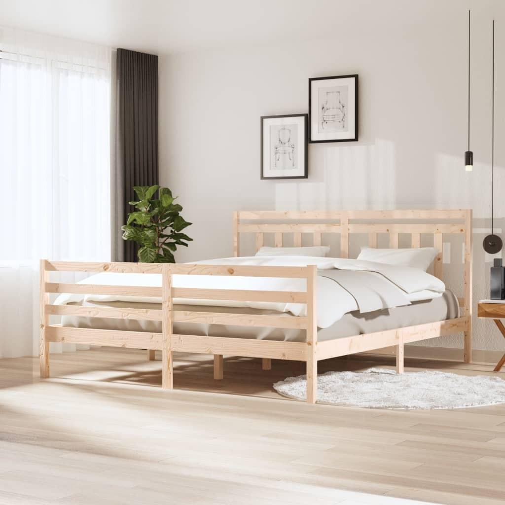 Sengeramme 180x200 cm Super King massivt træ