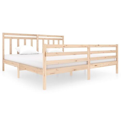 Sengeramme 200x200 cm massivt træ