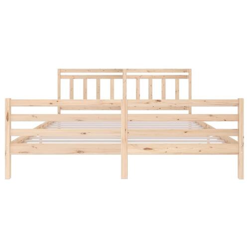 Sengeramme 200x200 cm massivt træ