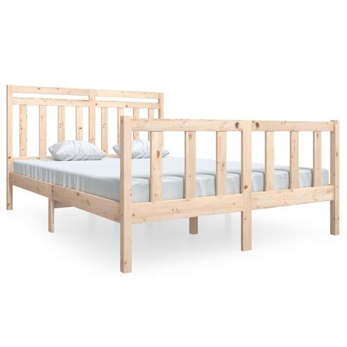 Sengeramme 140x190 cm massivt træ