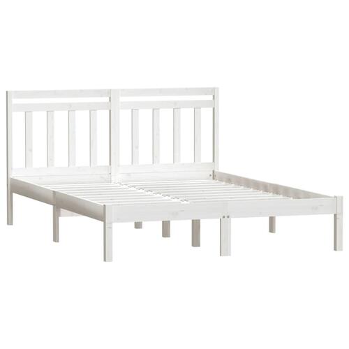 Sengeramme 120x190 cm Small Double massivt træ hvid