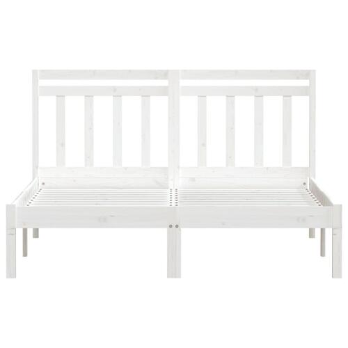Sengeramme 120x190 cm Small Double massivt træ hvid