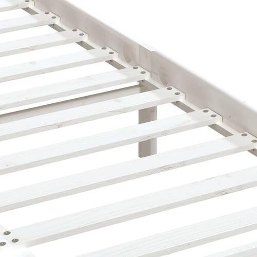 Sengeramme 120x190 cm Small Double massivt træ hvid