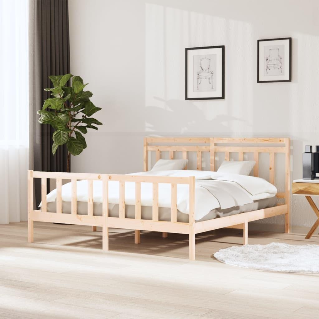 Sengeramme 160x200 cm massivt træ