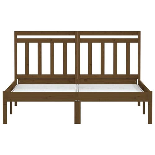 Sengeramme 120x190 cm Small Double massivt træ gyldenbrun