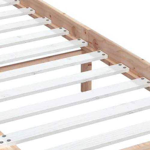 Sengeramme 135x190 cm dobbelt massivt træ