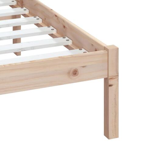 Sengeramme 135x190 cm dobbelt massivt træ