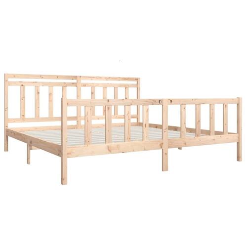 Sengeramme 200x200 cm massivt træ