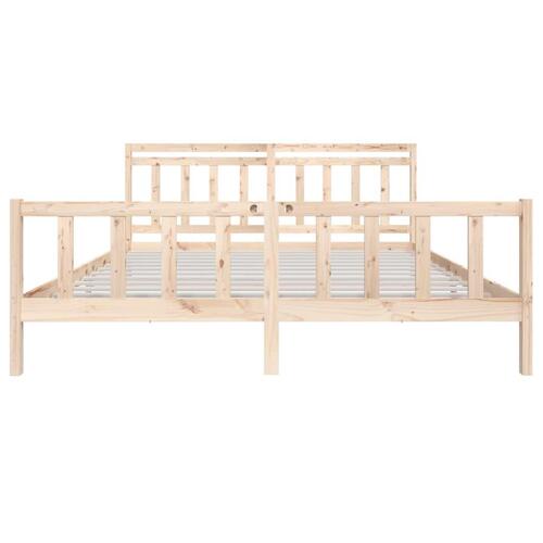 Sengeramme 200x200 cm massivt træ