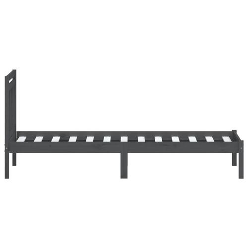 Sengeramme 100x200 cm massivt fyrretræ grå