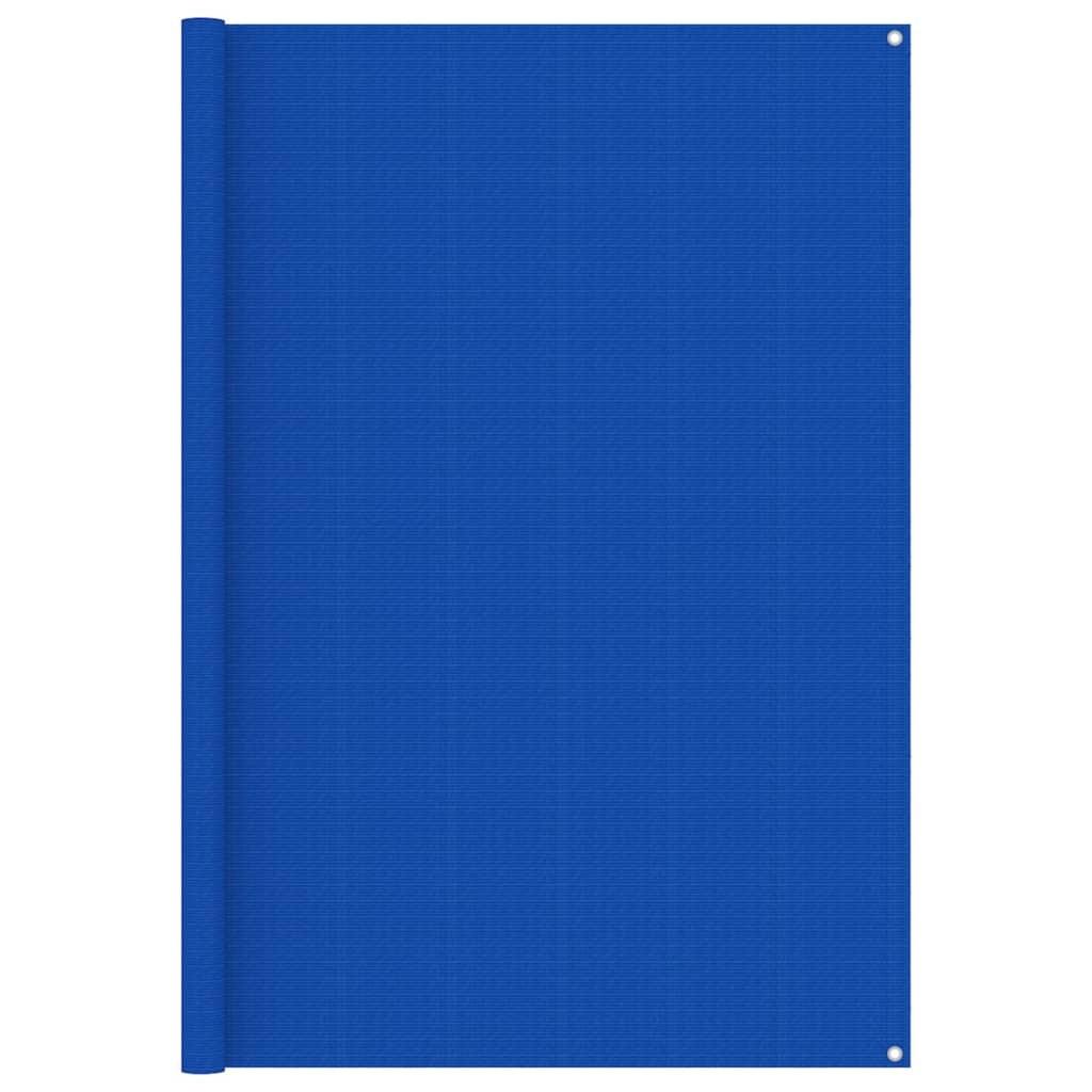 Telttæppe 200x400 cm HDPE blå