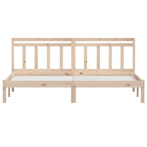 Sengeramme 160x200 cm massivt fyrretræ