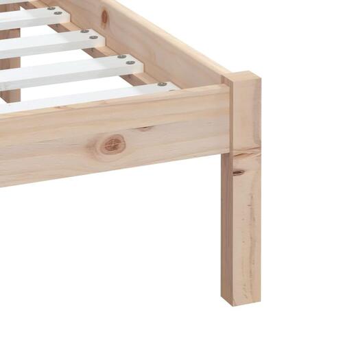 Sengeramme 200x200 cm massivt fyrretræ