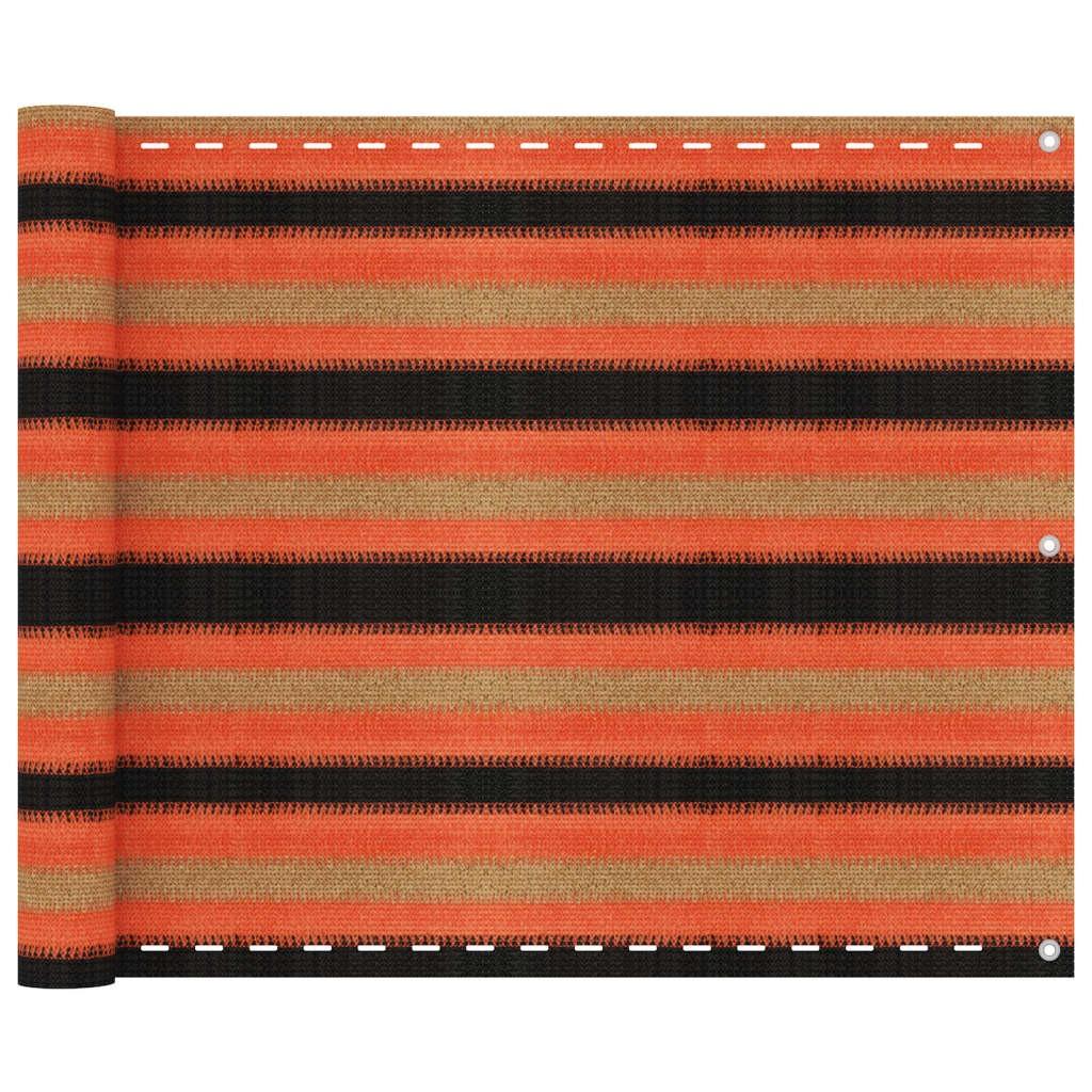 Altanafskærmning 75x400 cm HDPE flerfarvet