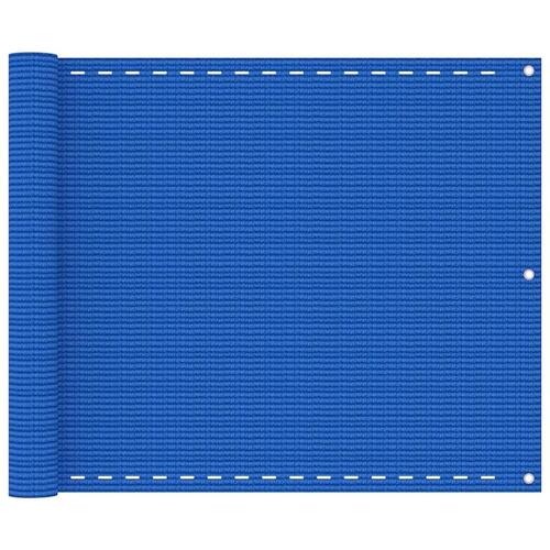 Altanafskærmning 75x500 cm HDPE blå