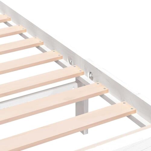 Sengeramme 75x190 cm Small Single massivt træ hvid