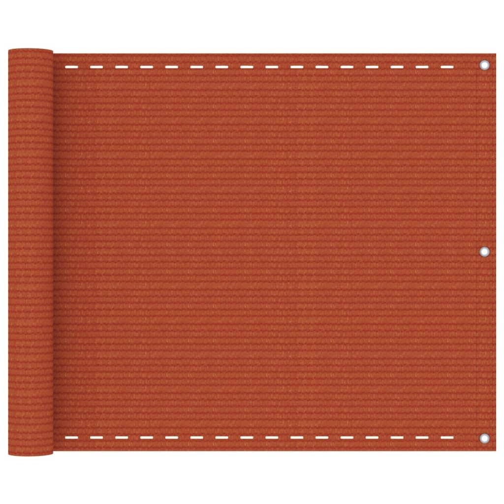 Altanafskærmning 75x600 cm HDPE orange