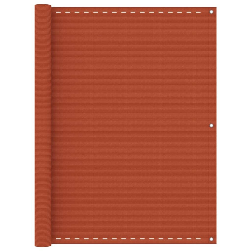 Altanafskærmning 120x500 cm HDPE orange