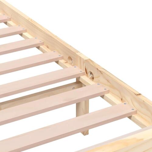 Sengeramme 135x190 cm dobbelt massivt træ