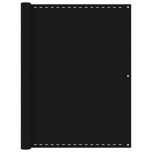 Altanafskærmning 120x300 cm HDPE sort