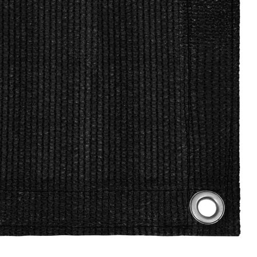 Altanafskærmning 120x300 cm HDPE sort