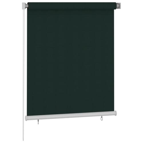 Udendørs rullegardin 120x140 cm HDPE mørkegrøn