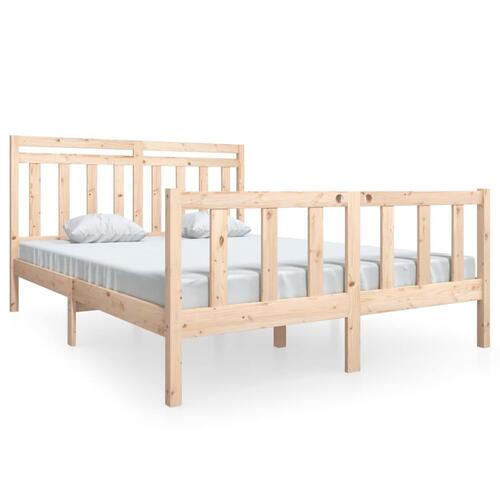 Sengeramme 150x200 cm King Size massivt træ