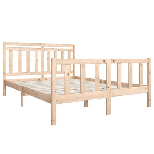 Sengeramme 150x200 cm King Size massivt træ
