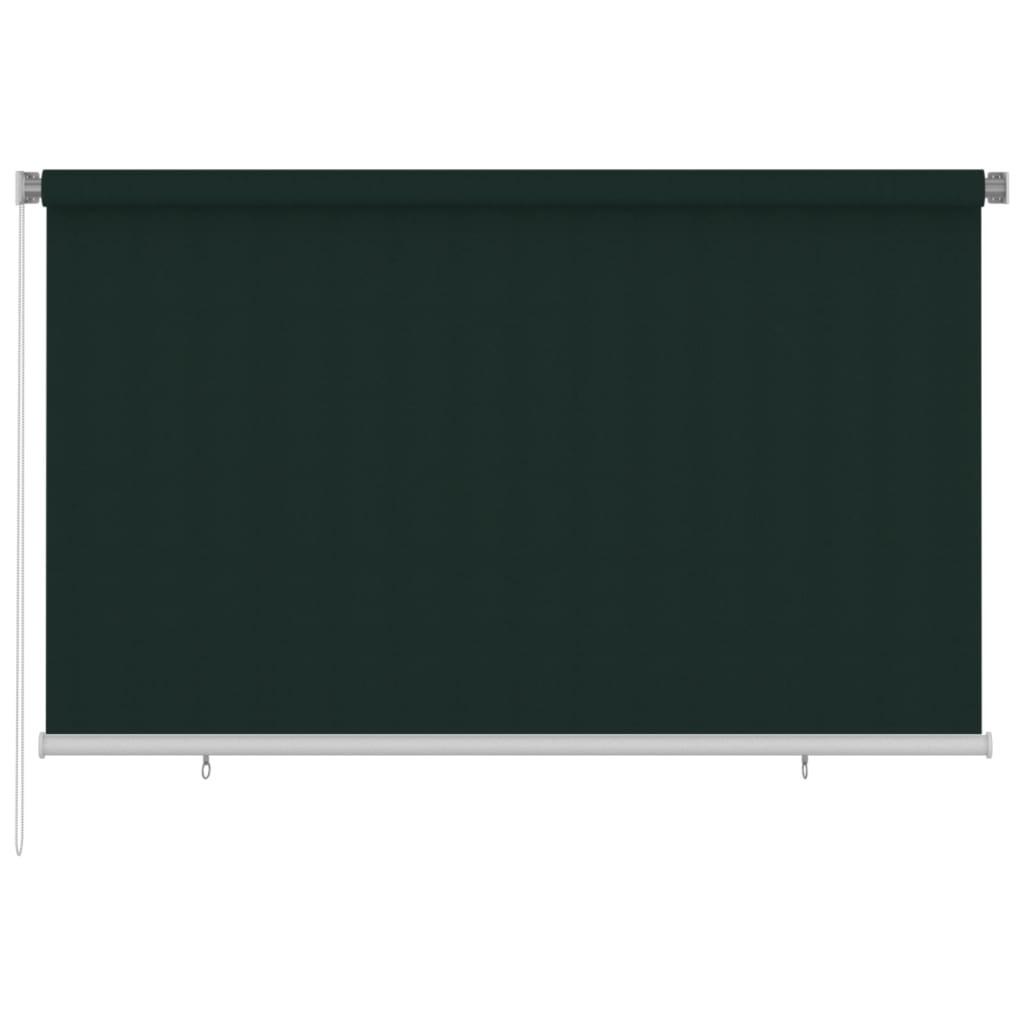 Udendørs rullegardin 240x140 cm HDPE mørkegrøn