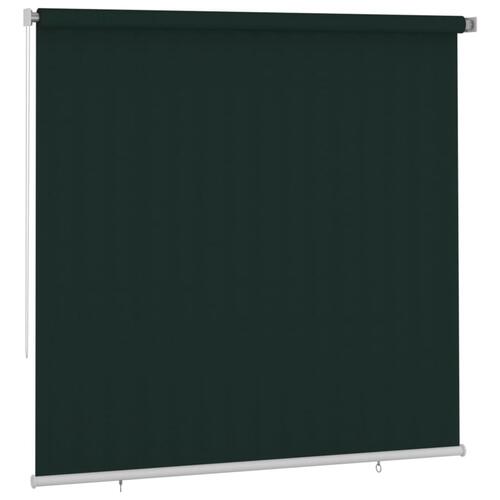 Udendørs rullegardin 240x230 cm HDPE mørkegrøn