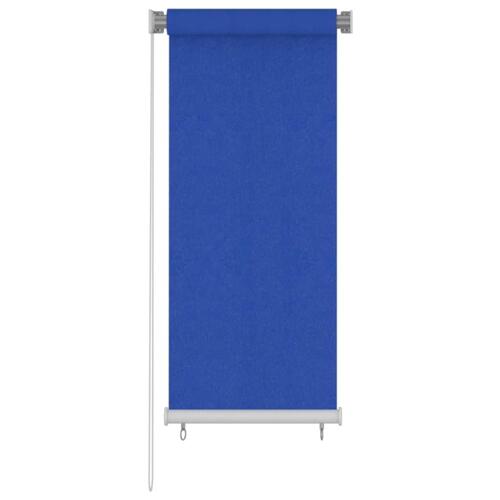 Udendørs rullegardin 60x140 cm HDPE blå