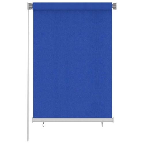Udendørs rullegardin 100x140 cm HDPE blå