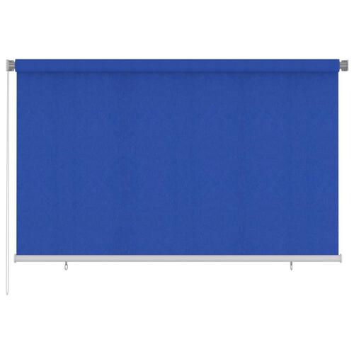 Udendørs rullegardin 240x140 cm HDPE blå