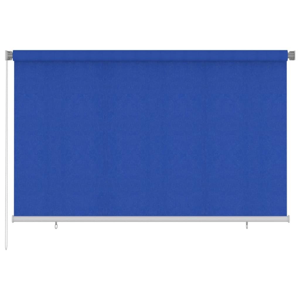 Udendørs rullegardin 240x140 cm HDPE blå