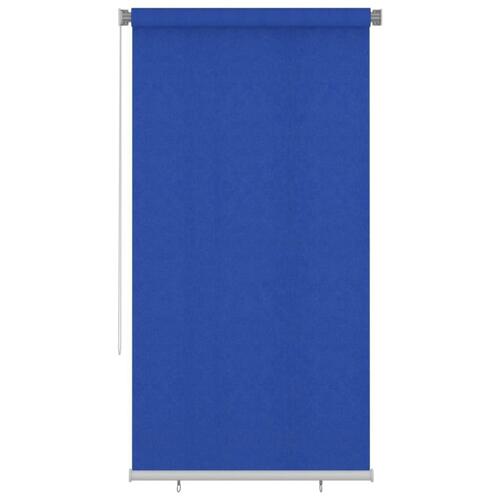 Udendørs rullegardin 120x230 cm HDPE blå