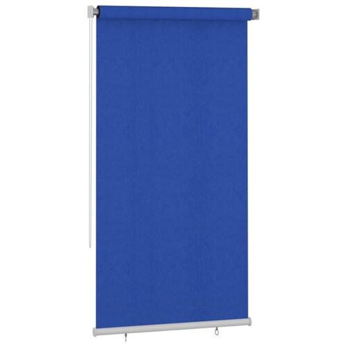 Udendørs rullegardin 120x230 cm HDPE blå