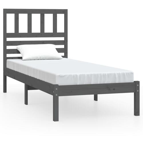 Sengeramme 100x200 cm massivt fyrretræ grå