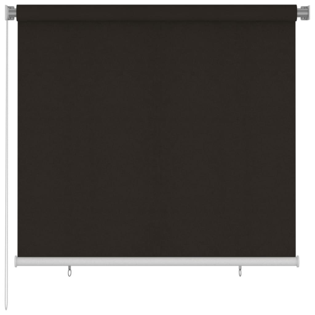 Udendørs rullegardin 160x140 cm HDPE brun