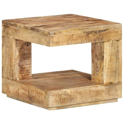 Sofabord 45x45x40 cm massivt mangotræ