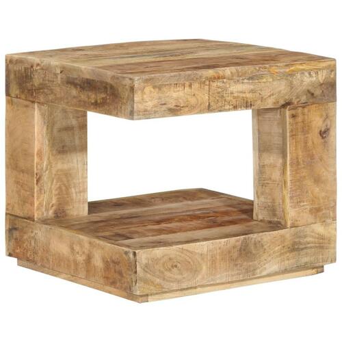 Sofabord 45x45x40 cm massivt mangotræ