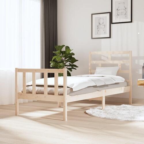 Sengeramme 75x190 cm massivt fyrretræ