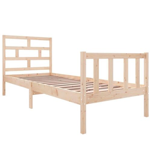 Sengeramme 75x190 cm massivt fyrretræ