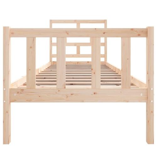 Sengeramme 75x190 cm massivt fyrretræ