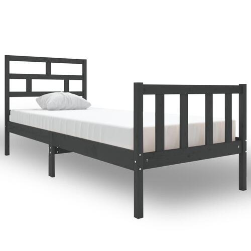 Sengeramme 75x190 cm Small Single massivt fyrretræ grå