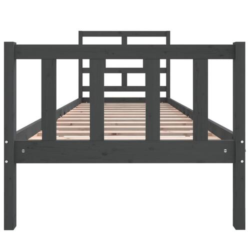 Sengeramme 75x190 cm Small Single massivt fyrretræ grå