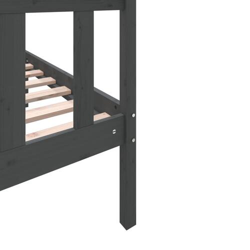 Sengeramme 75x190 cm Small Single massivt fyrretræ grå
